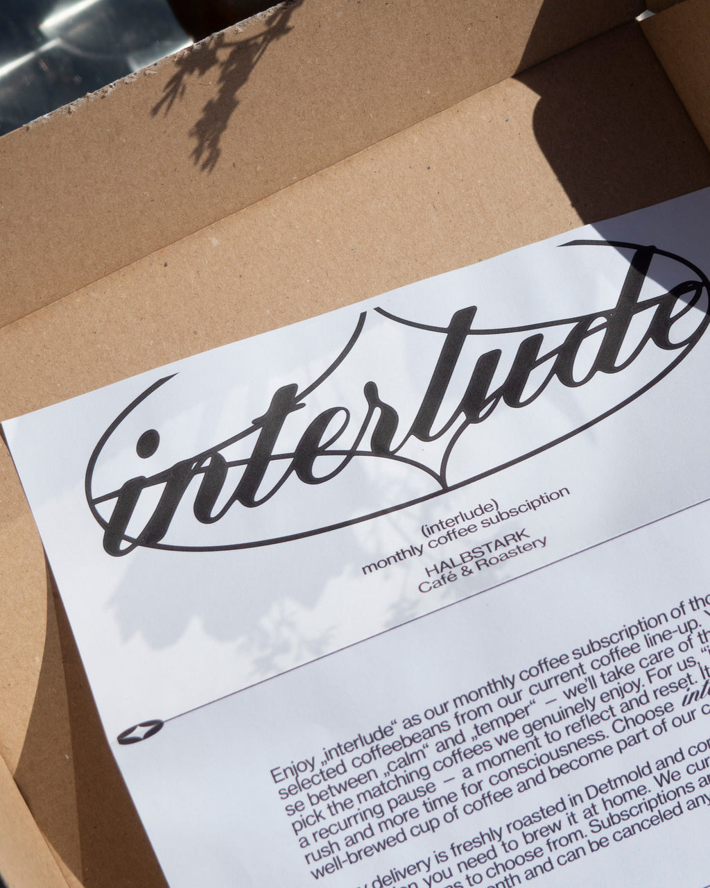 calm interlude (coffee subscription)