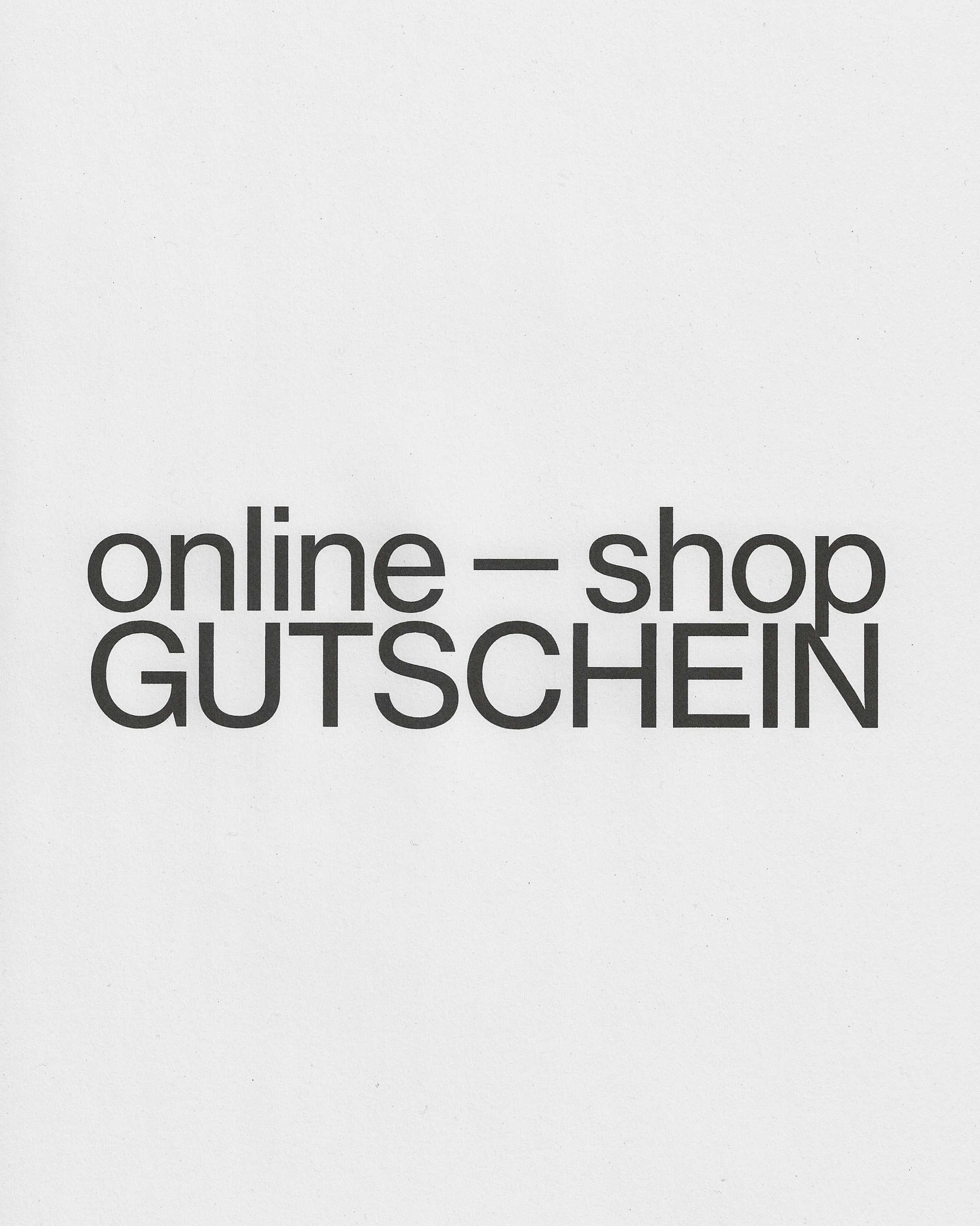 Gift voucher for online purchases
